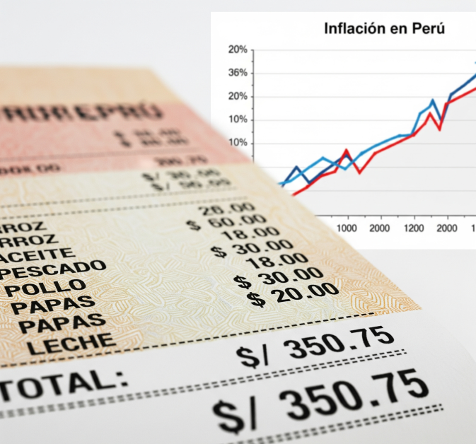 Inflación en Perú sube 0.34% en julio: alimentos presionan el gasto familiar
